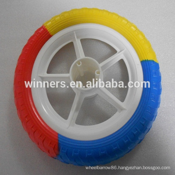 12 inch foam filled plastic baby carriage wheel / baby stroller wheel